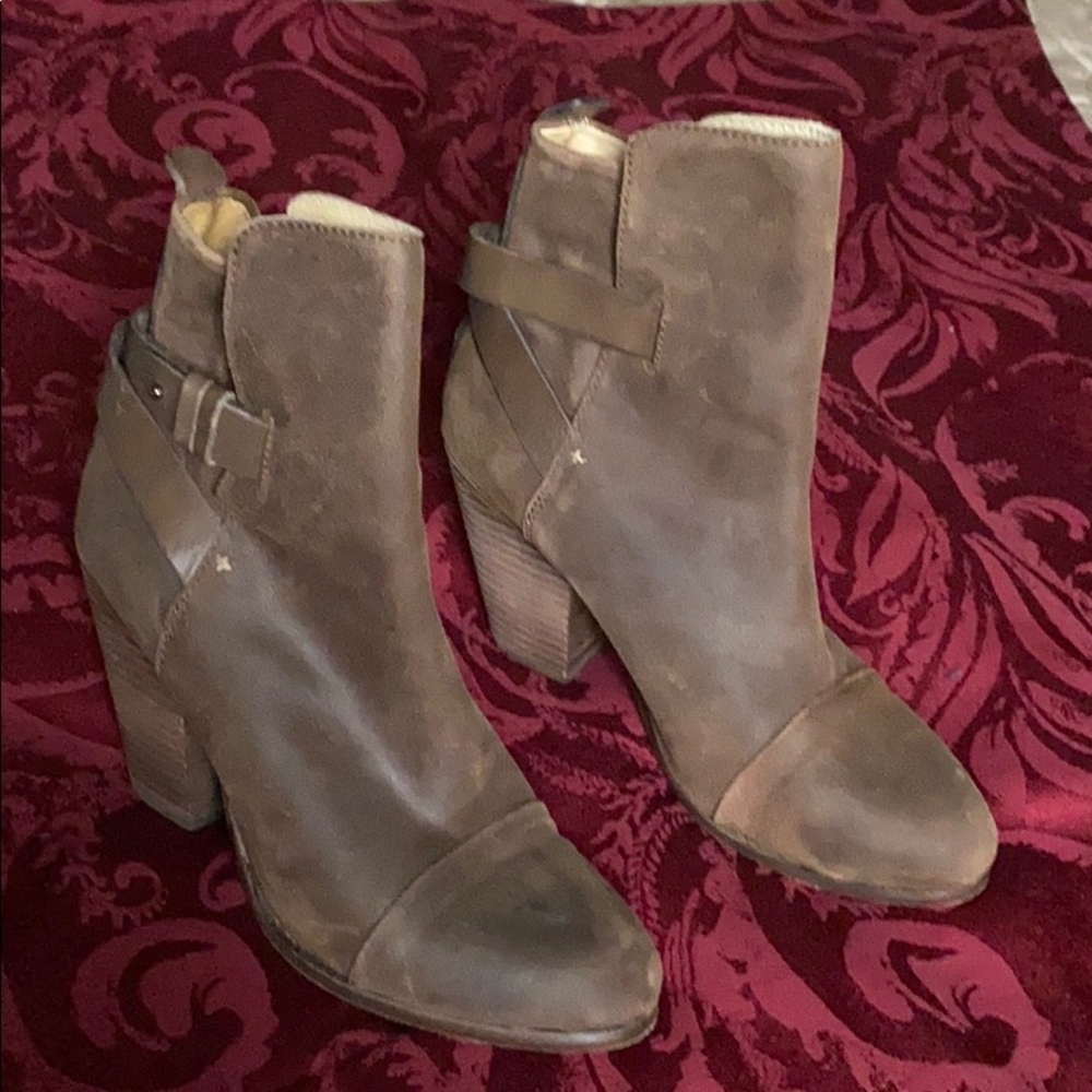 Rag & Bone Piper Boots distressed leather boots